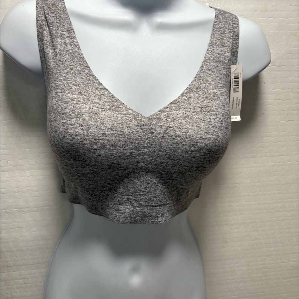 NWT Soma Enbliss Bralette Bra v Neck Gray